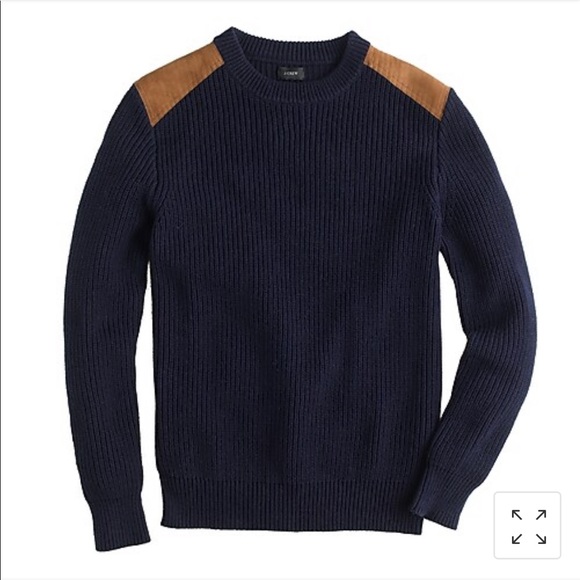 J. Crew Other - J. Crew Woodsman Sweater w shoulder patches 3359